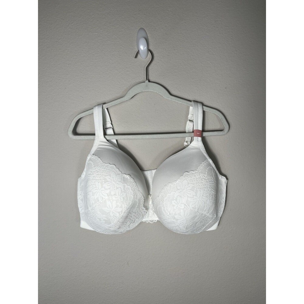 Cacique Bra Women's 44F Lightly Lined White Full Coverage Underwired Lace